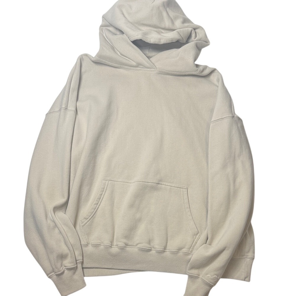 Hollister Cream Hooded Pullover Sweatshirt